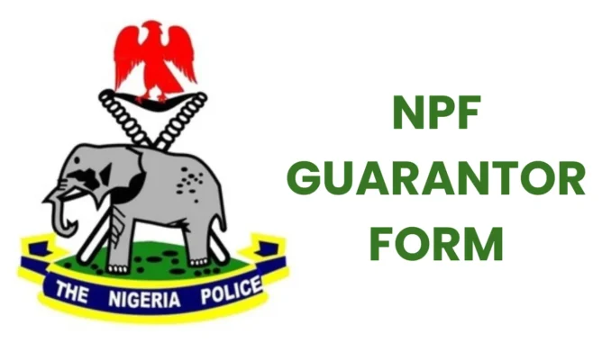 Nigeria Police Guarantor Form Nigeria Police Guarantor Form