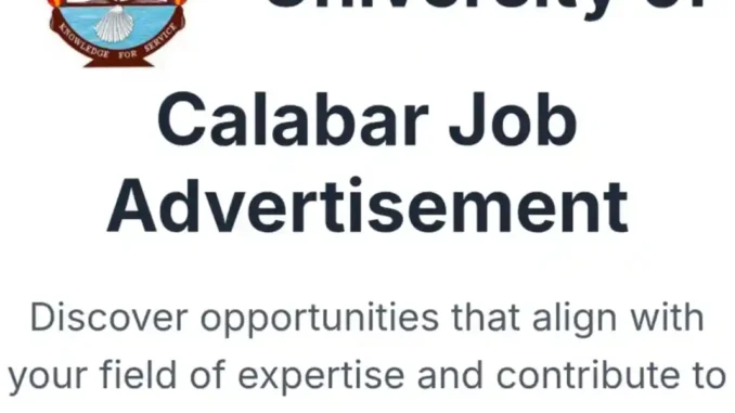 University of Calabar Recruitment