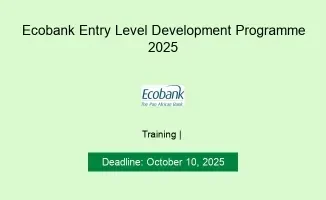 Ecobank Entry Level Development Programme