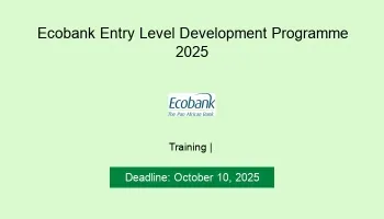 Ecobank Entry Level Development Programme