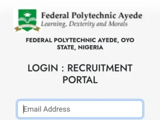 Federal Polytechnic Ayede Recruitment